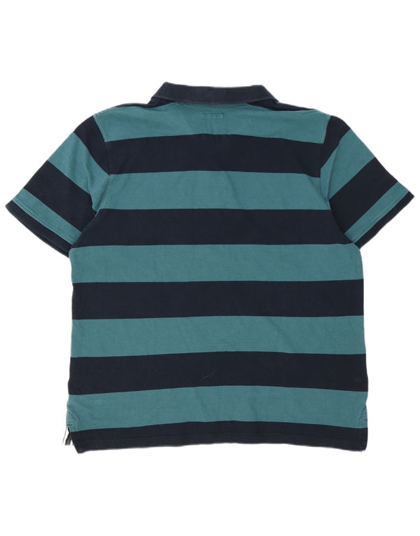 Crew Clothing Мужская рубашка-поло 3XL из хлопка в синюю полоску