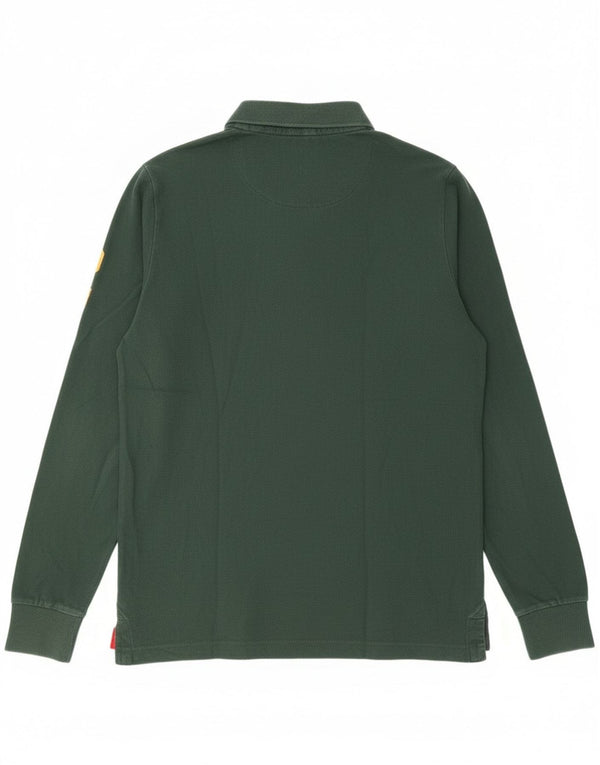 Мужская рубашка-поло с длинным рукавом Superdry XL, зеленый хлопок