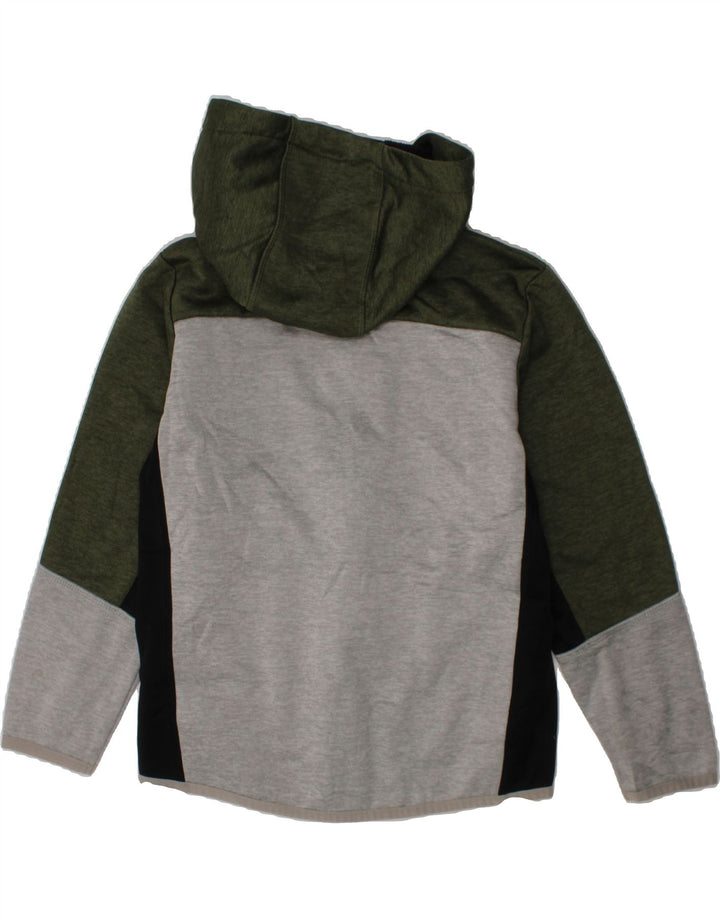 RUSSELL ATHLETIC Boys Dri-Power Zip Hoodie Sweater 7-8 Years Medium Grey Vintage Russell Athletic and Second-Hand Russell Athletic from Messina Hembry 