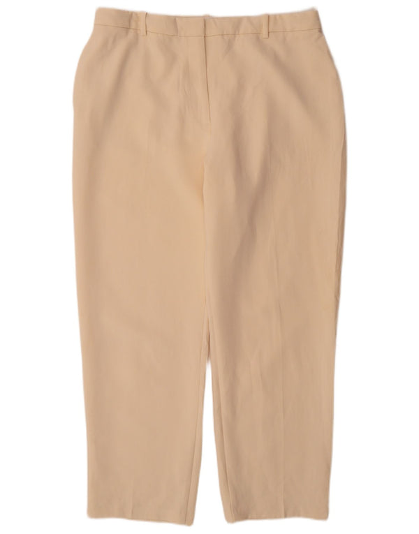Женские зауженные брюки-чиносы Marks & Spencer UK 18 XL W36 L30 Бежевые