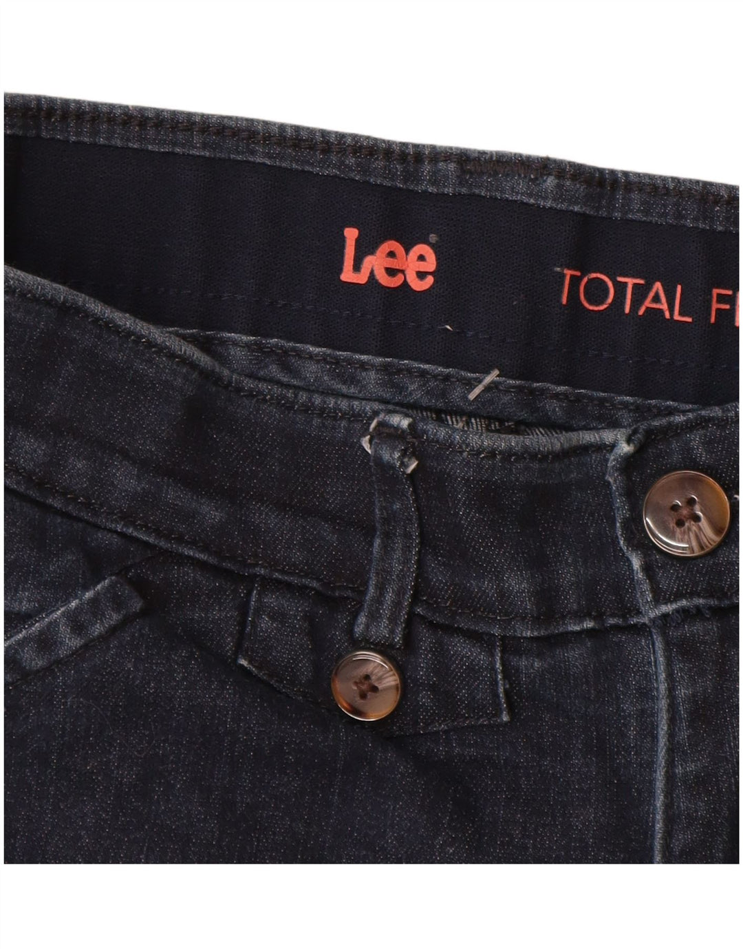Женские джинсовые шорты LEE US 8 Medium W28 Темно-синие хлопковые