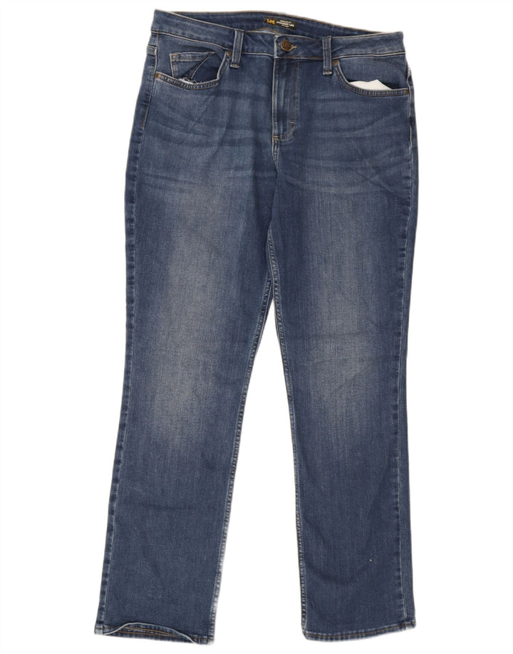 Женские прямые джинсы Lee со средней посадкой W31 L31, синий хлопок