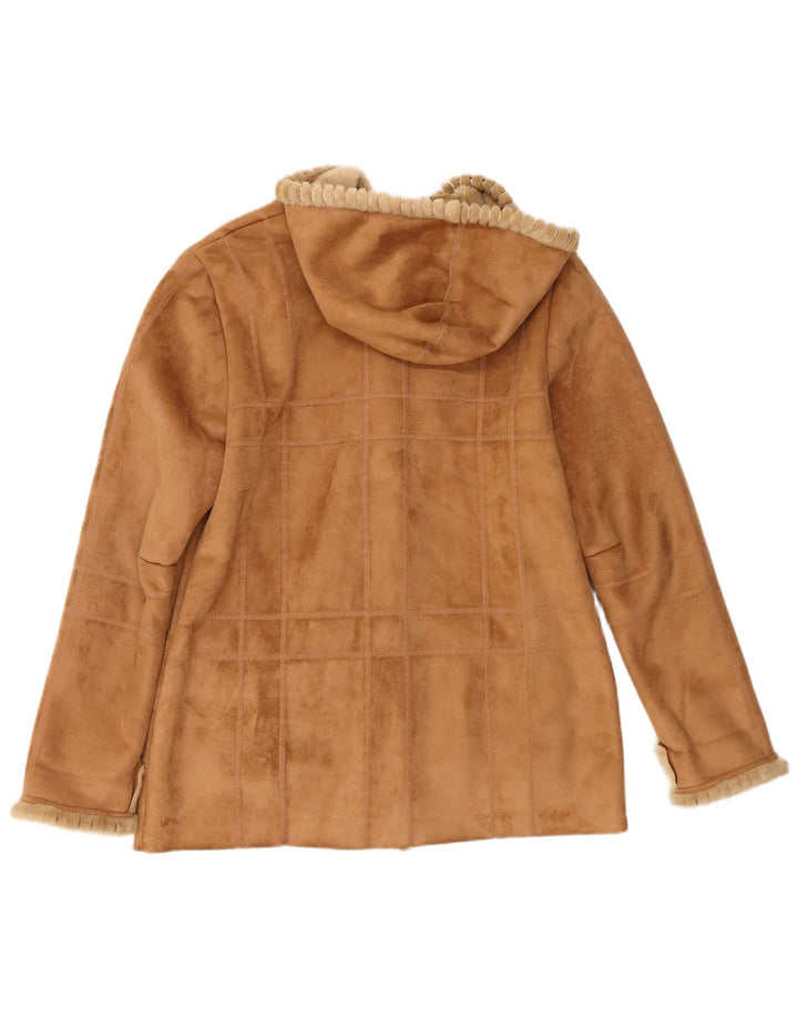 Женская куртка Klass из шерпы с капюшоном UK 12, средний бежевый полиэстер