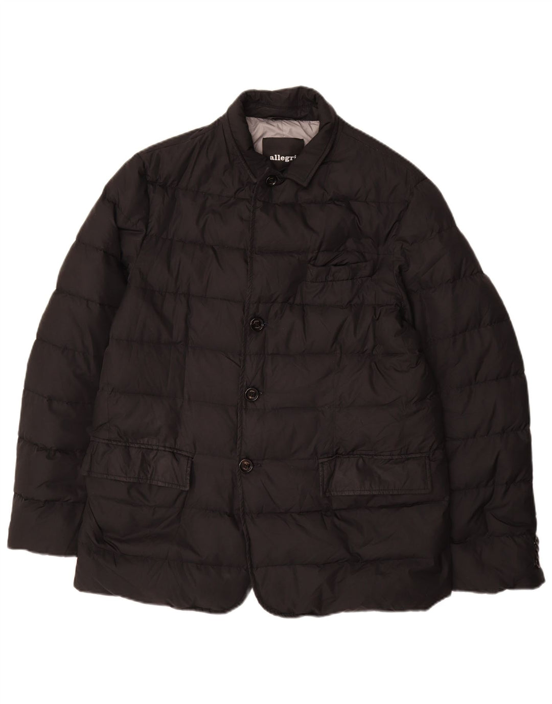 Allegri Мужская стеганая куртка IT 54 2XL Черный Полиэстер