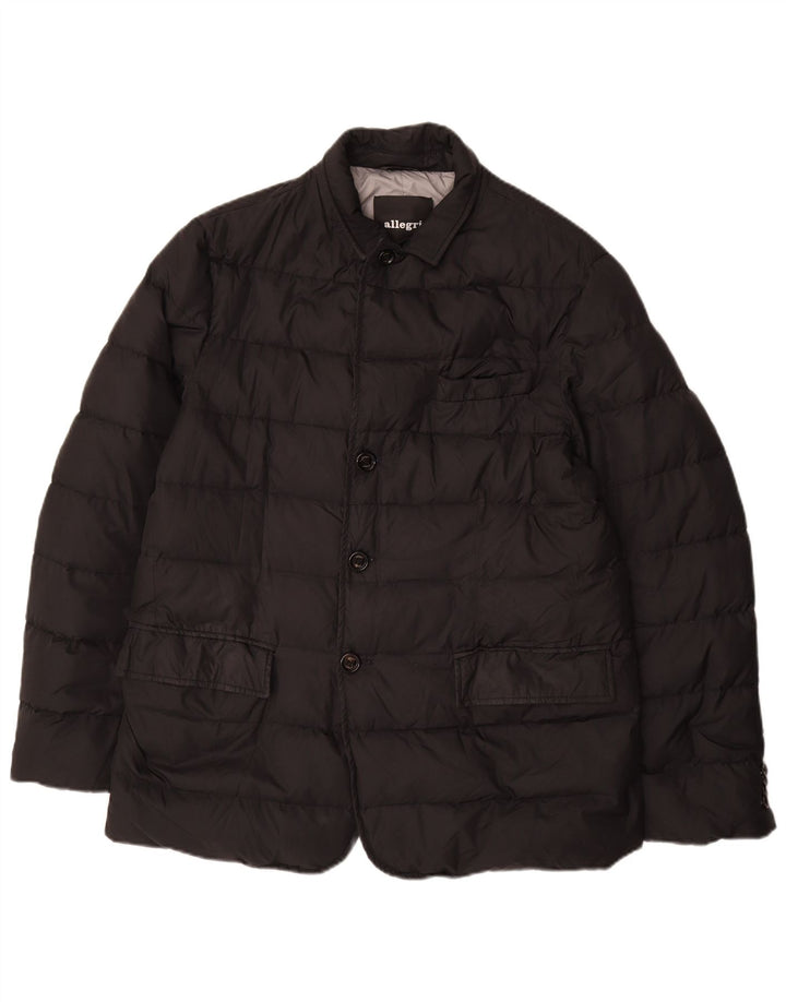 Allegri Мужская стеганая куртка IT 54 2XL Черный Полиэстер