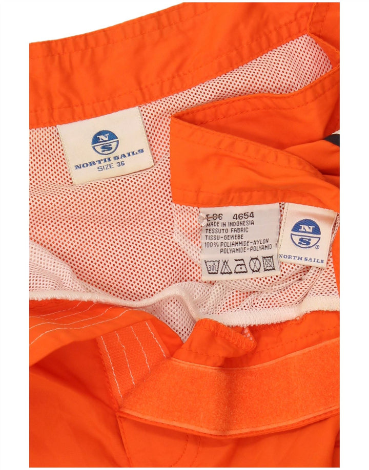 Мужские шорты для плавания North Sails с рисунком, большие оранжевые, полиамид