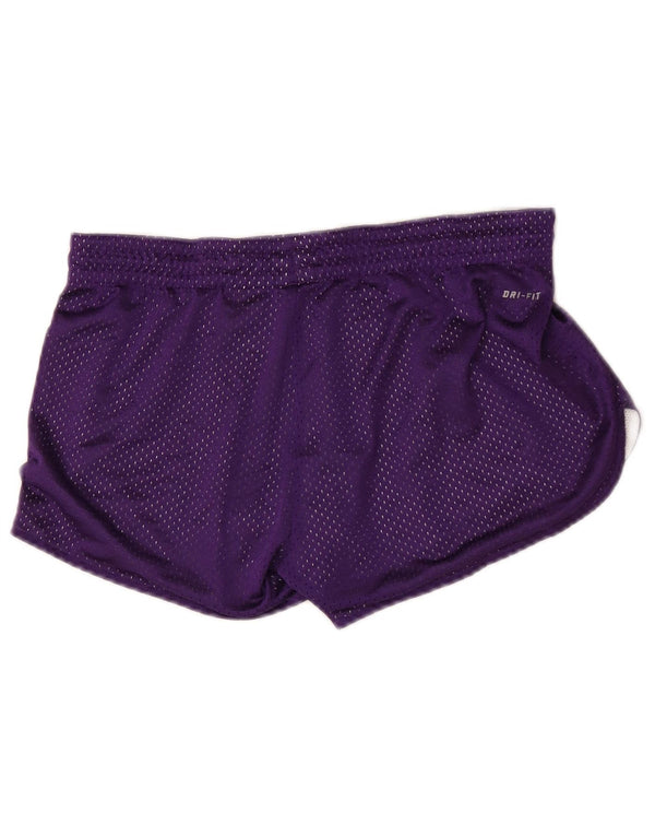 Женские спортивные шорты Nike Dri Fit, США, 4/6, маленькие, фиолетовые, полиэстер