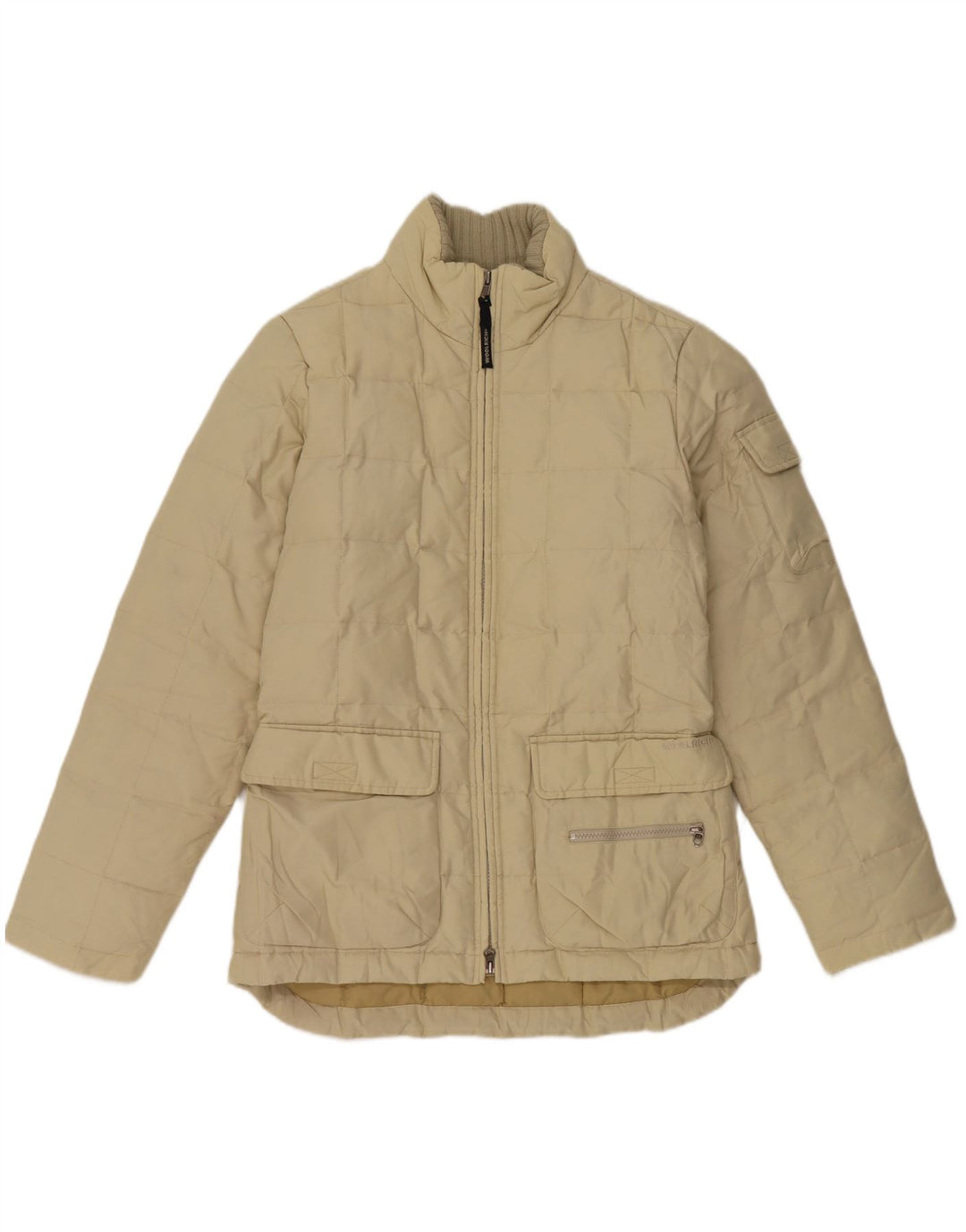 Женская стеганая куртка Woolrich UK 14, большая, бежевая