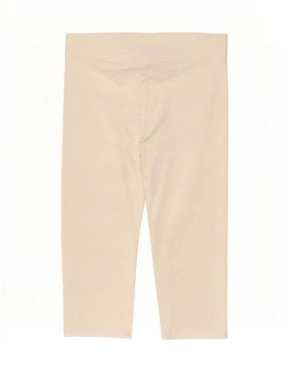 Marks & Spencer Womens Capri Leggings UK 14 Large White Cotton