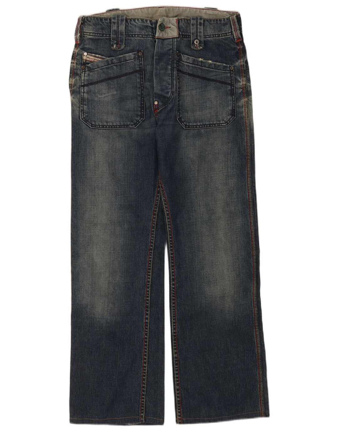 Женские прямые джинсы Diesel W29 L28, синий хлопок