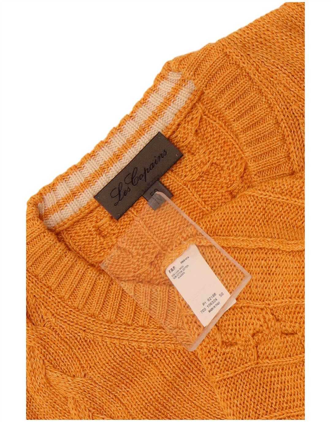 Мужская майка Les Copains Vest IT 50 Medium Orange Wool