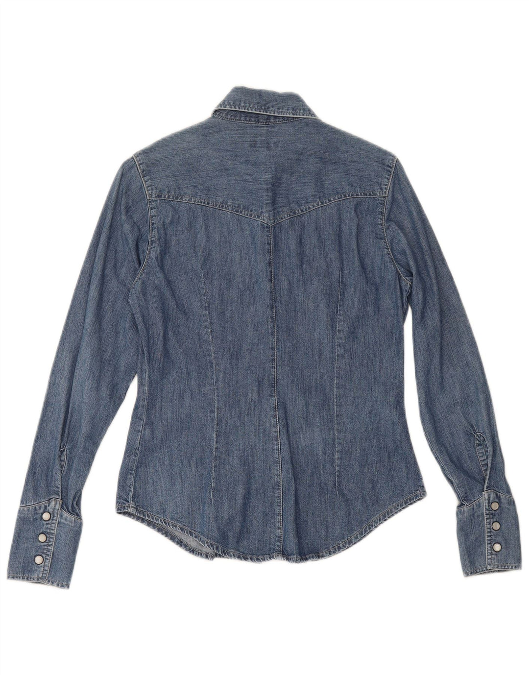 Женская джинсовая рубашка CARRERA UK 10, маленькая, синяя, хлопок