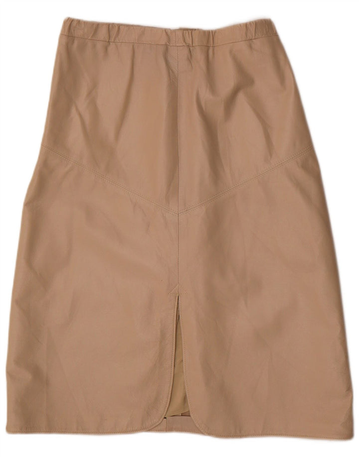 Юбка женская кожаная VINTAGE W30 средний бежевый