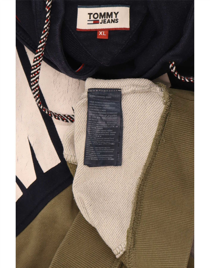 Мужской свитшот с рисунком Tommy Hilfiger XL, разноцветный с цветными блоками