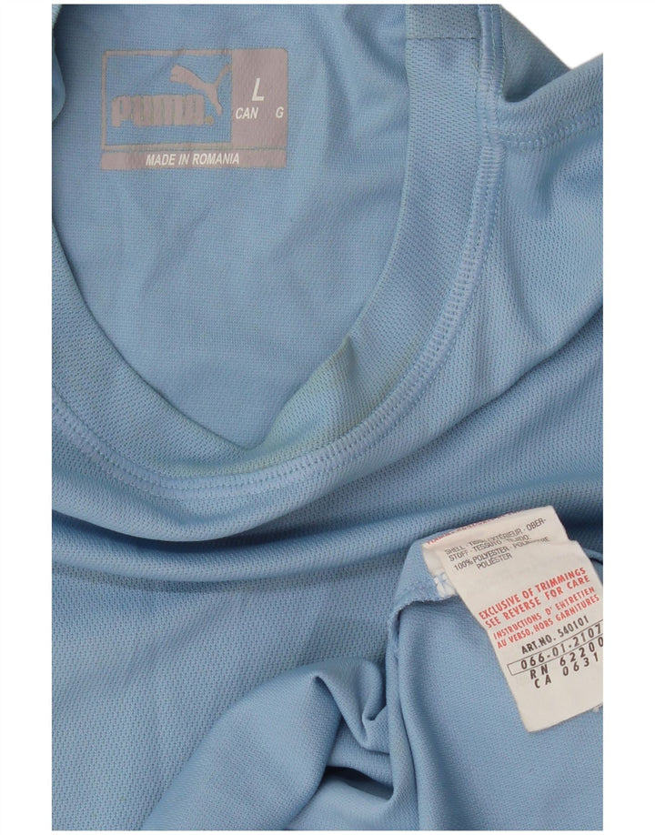 Мужская футболка PUMA, большой синий полиэстер