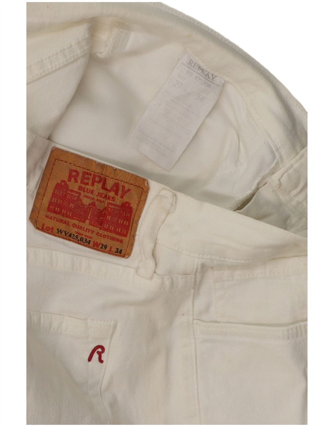 Женские джинсы Bootcut REPLAY W29 L30 белые