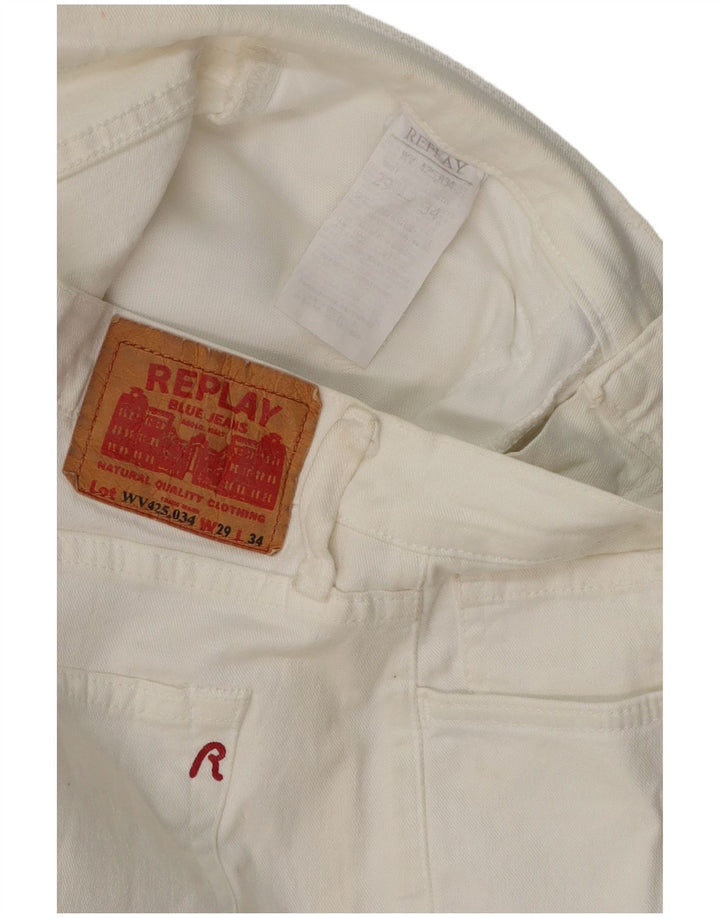 Женские джинсы Bootcut REPLAY W29 L30 белые