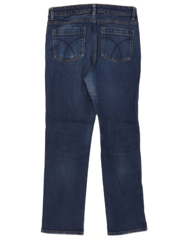 Женские прямые джинсы Crew Clothing UK 12, средние W30 L26, синие, хлопок