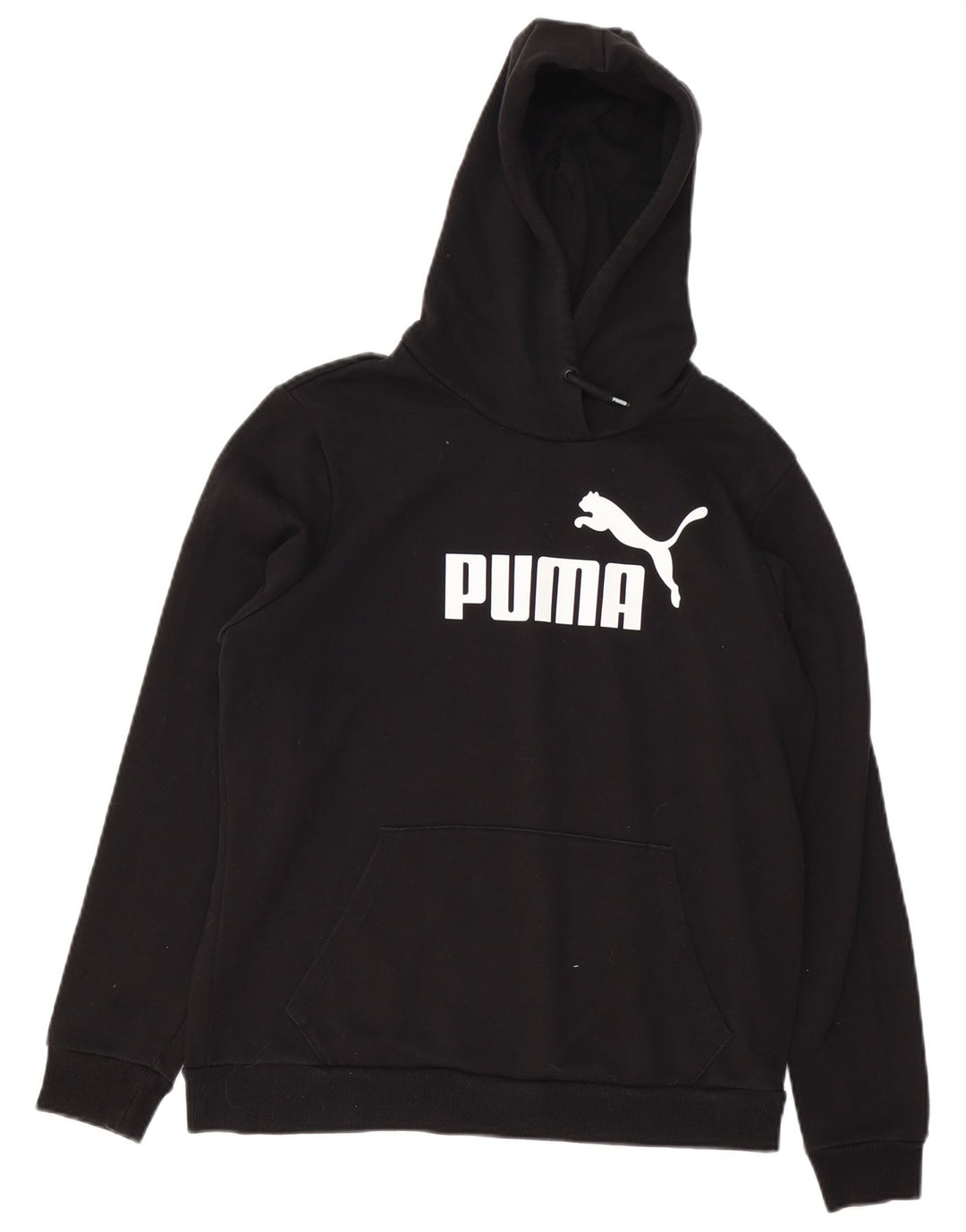 Женский джемпер с капюшоном PUMA UK 16, большой, черный, хлопок