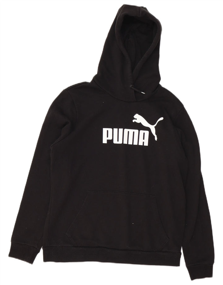 Женский джемпер с капюшоном PUMA UK 16, большой, черный, хлопок