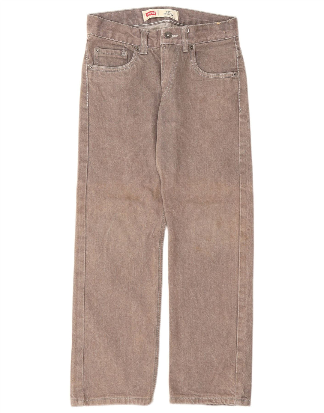Женские прямые джинсы Levi's 505 Regular W25 L25, серый хлопок