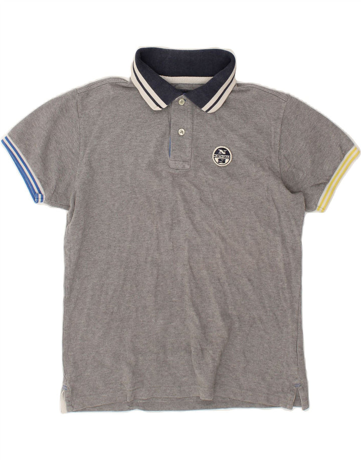 NORTH SAILS Mens Polo Shirt Small Grey Cotton | Vintage North Sails | Thrift | Second-Hand North Sails | Used Clothing | Messina Hembry 