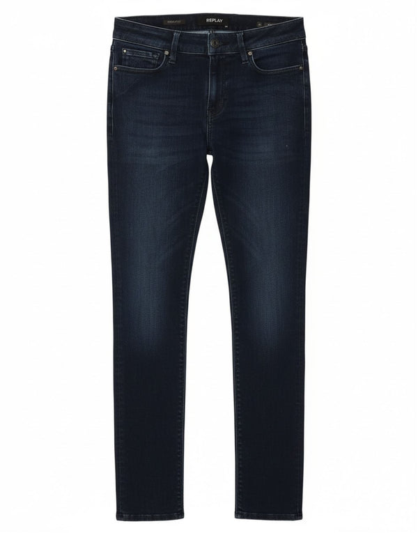 Новые женские джинсы скинни Replay Luz W29 L30, темно-синий, хлопок