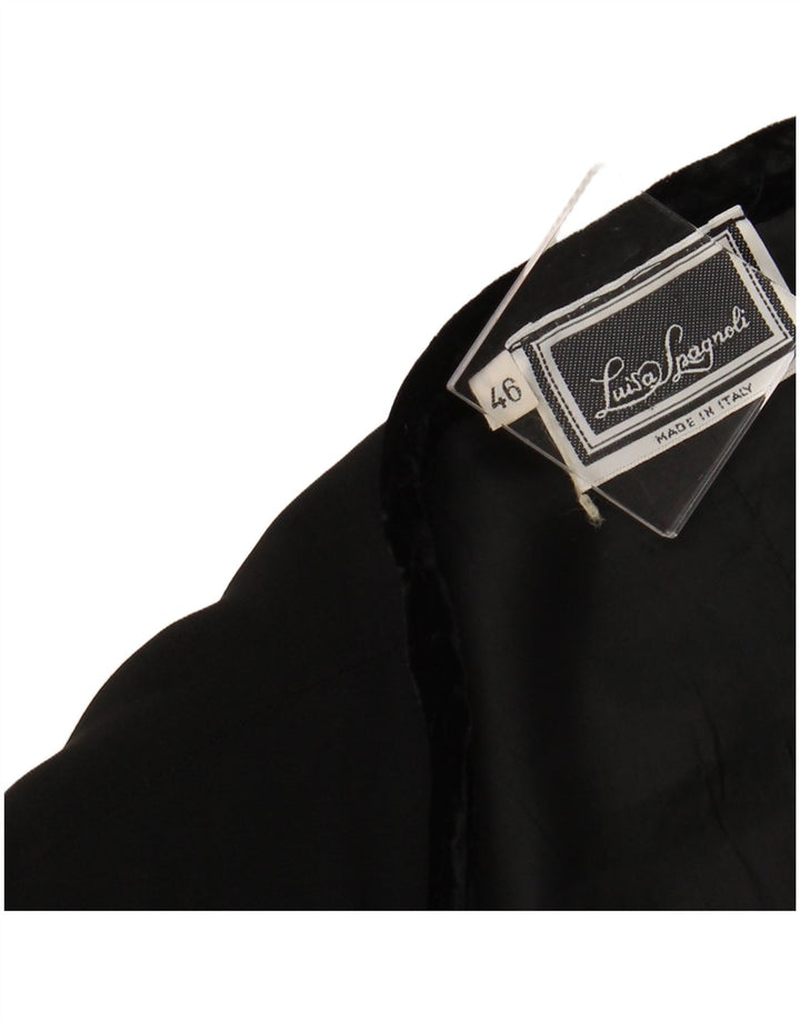 LUISA SPAGNOLI Женский открытый пиджак IT 46 Большой Черный