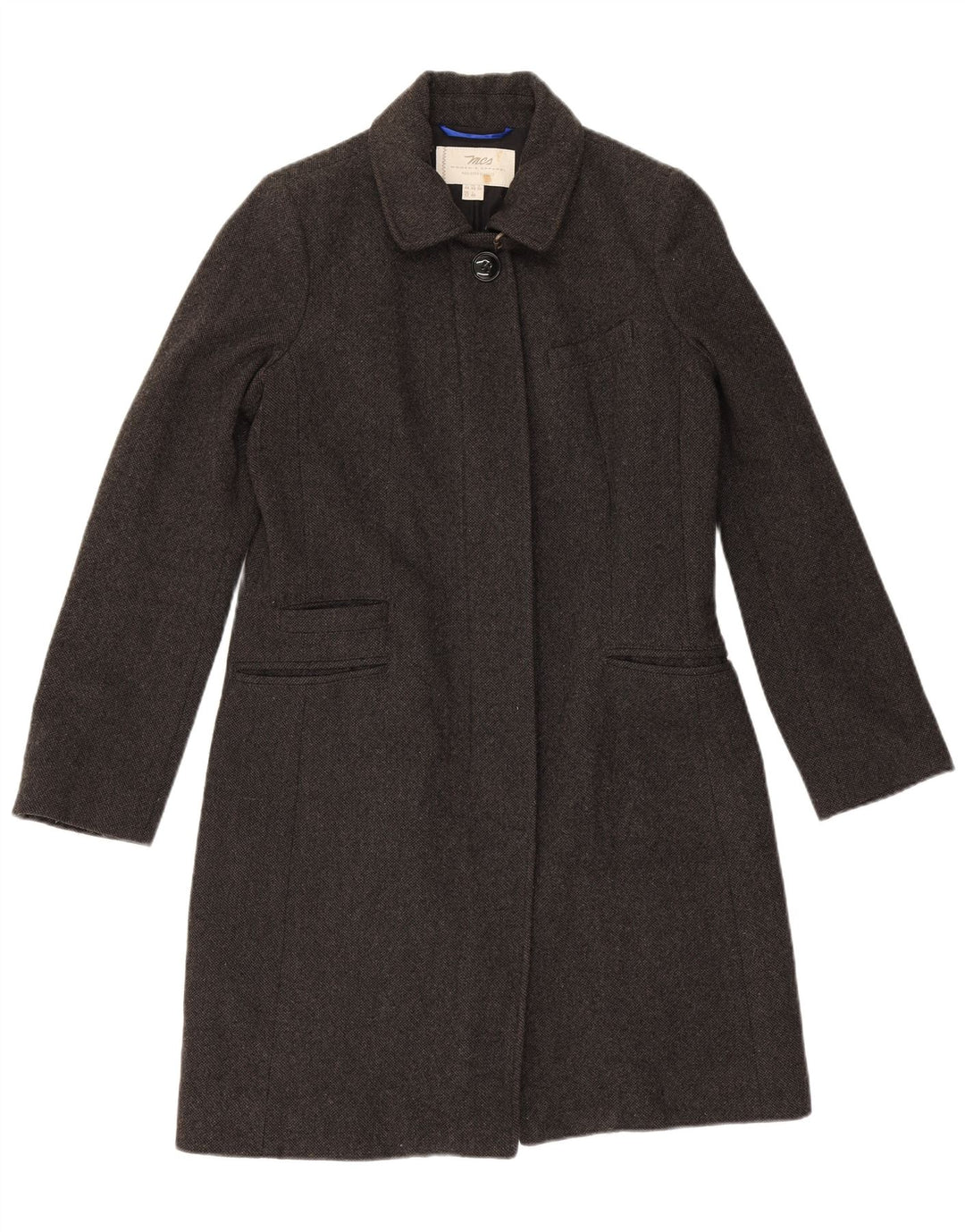 MARLBORO CLASSICS Женское пальто UK 12 Средне-серый шерстяной