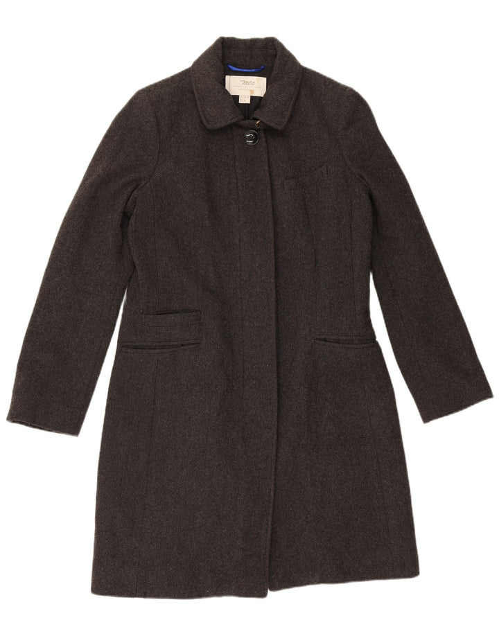 MARLBORO CLASSICS Женское пальто UK 12 Средне-серый шерстяной