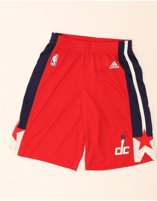 Спортивные шорты Adidas Washington Wizards для мальчиков 13-14 лет, красные цветные блоки