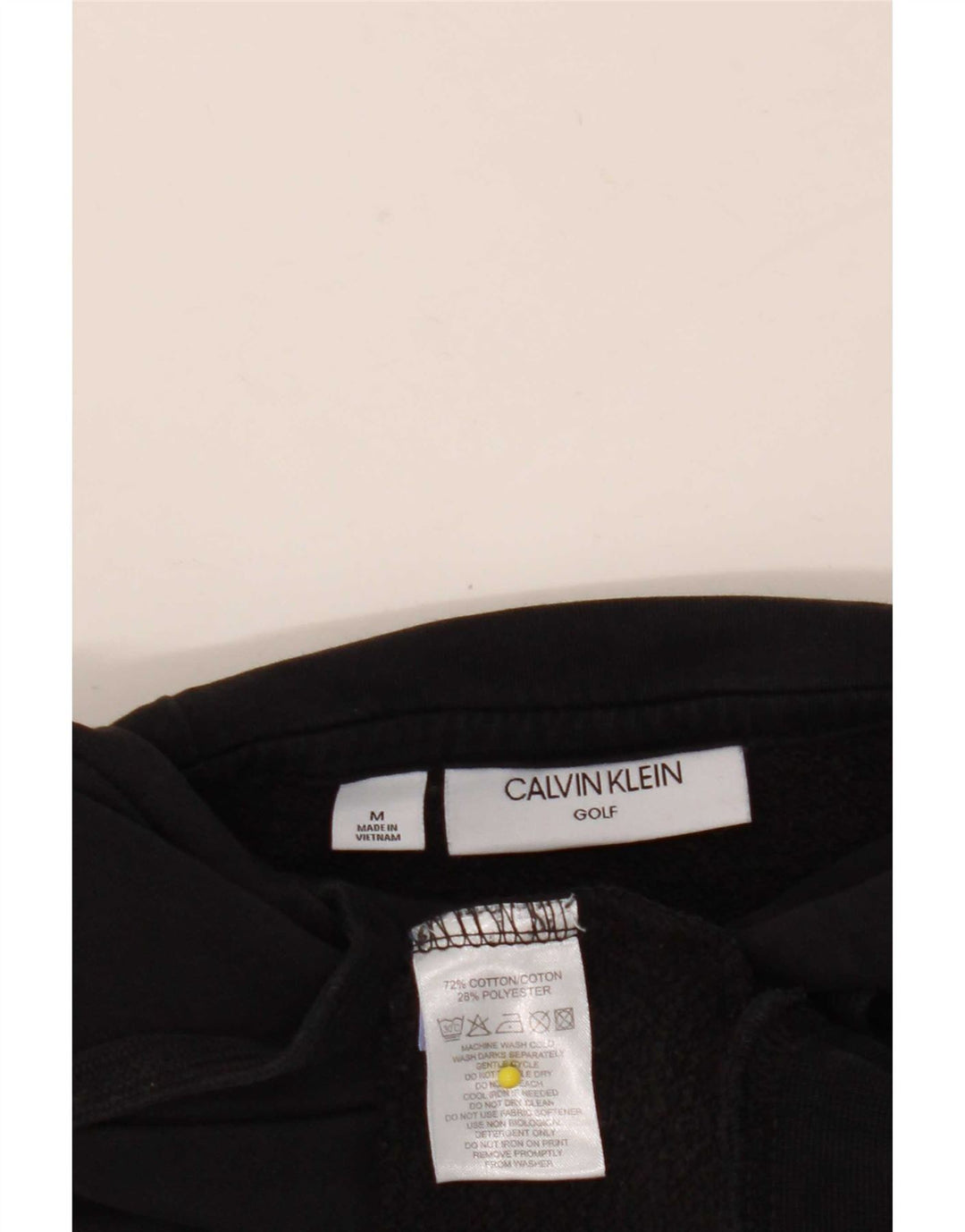 Мужской джемпер с капюшоном для гольфа Calvin Klein, средний черный, хлопок