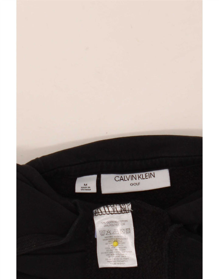 Мужской джемпер с капюшоном для гольфа Calvin Klein, средний черный, хлопок