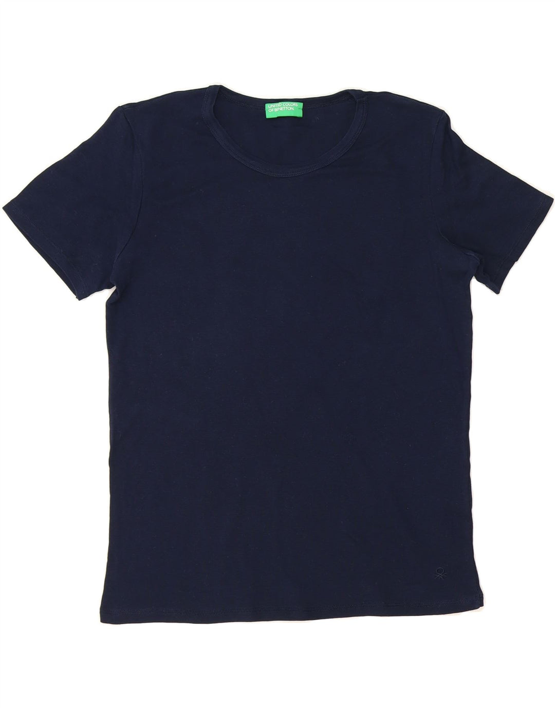 BENETTON Womens T-Shirt Top UK 16 Large Navy Blue Vintage Benetton and Second-Hand Benetton from Messina Hembry 