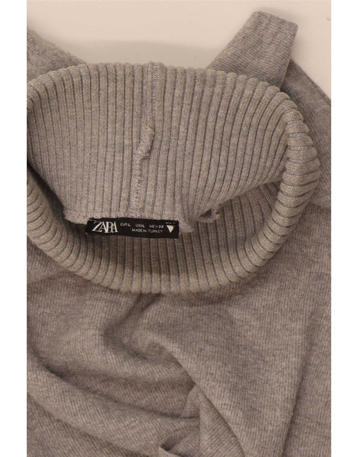 Женская майка без рукавов Zara UK 16, большая, серая