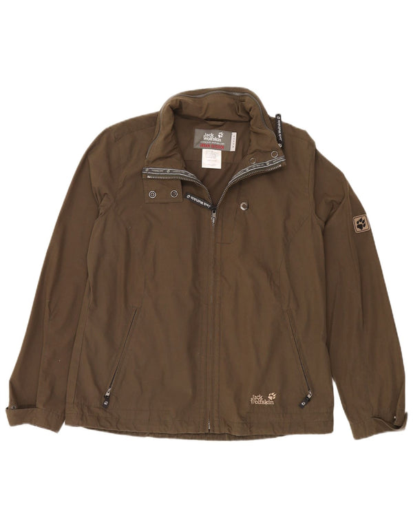 Женская ветровка JACK WOLFSKIN UK 14/16, большой полиэстер цвета хаки
