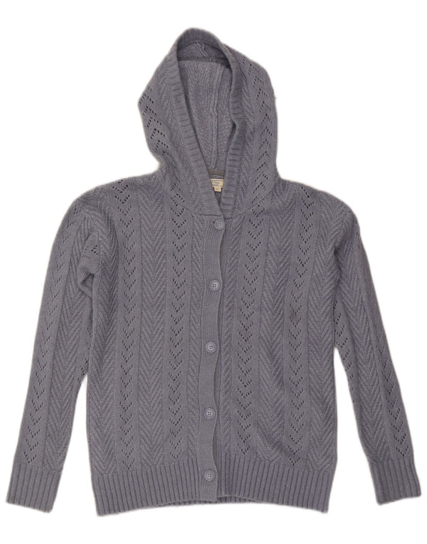 Женский свободный кардиган с капюшоном FAT FACE, Великобритания, 6 XS, синий нейлон