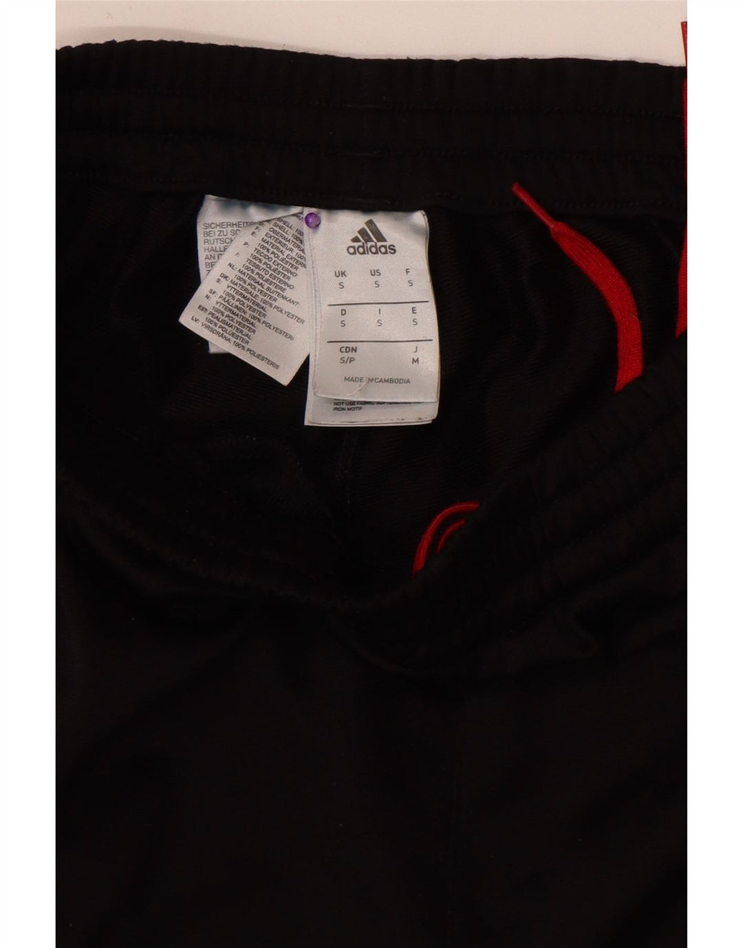 Adidas Мужские спортивные брюки Джоггеры Маленькие черные полиэстер
