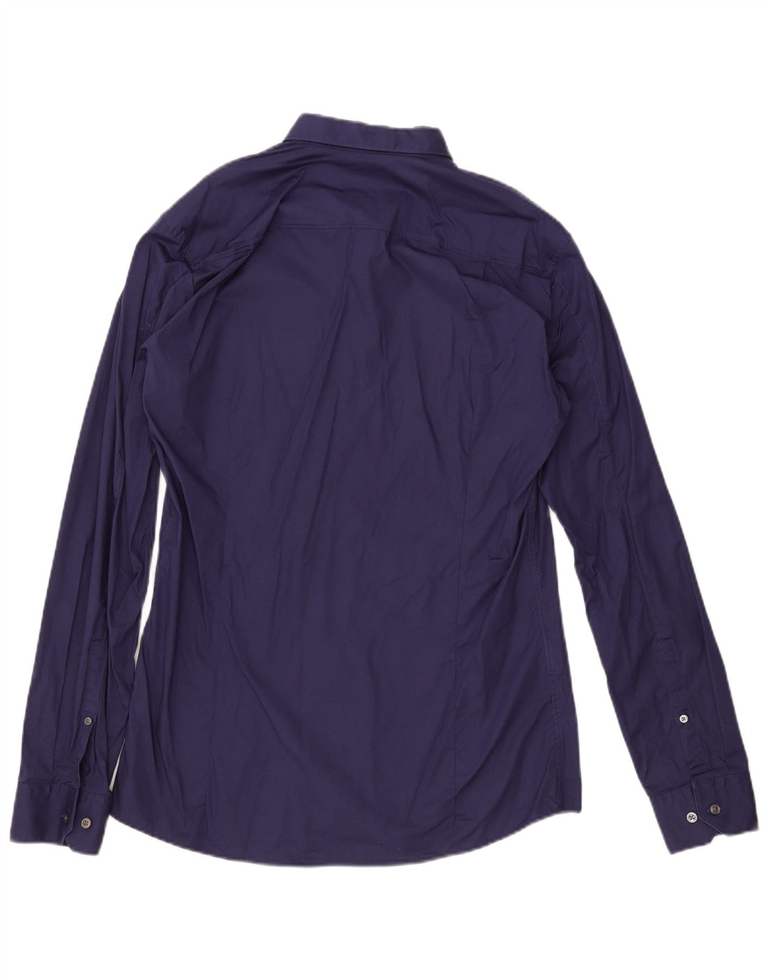 Мужская рубашка приталенного кроя HUGO BOSS XL, темно-синяя, хлопок