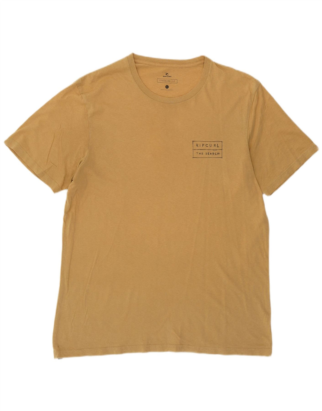 RIP CURL Mens Standard Fit Graphic T-Shirt Top Large Beige