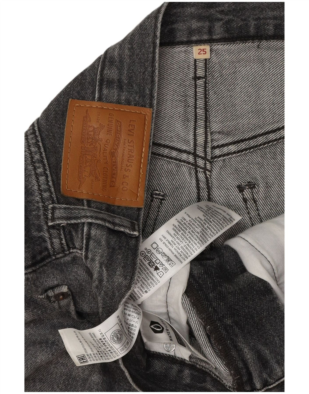 Женская джинсовая юбка LEVI'S W25 XS Серая, хлопок