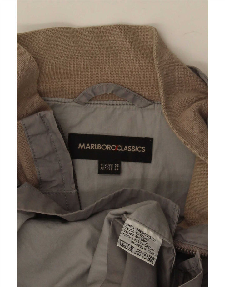 Мужской бомбер Marlboro Classics EU 52 XL, серый хлопок