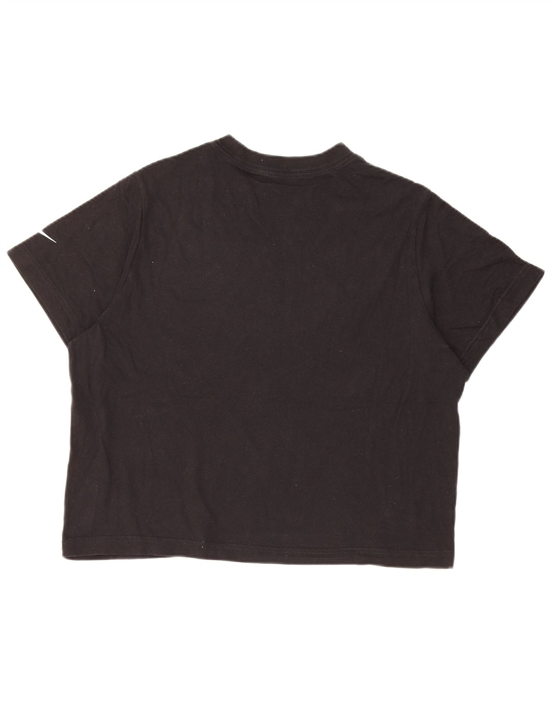 Укороченная футболка свободного кроя с рисунком NIKE для девочек, топ 13–14 лет, размер XL, черный