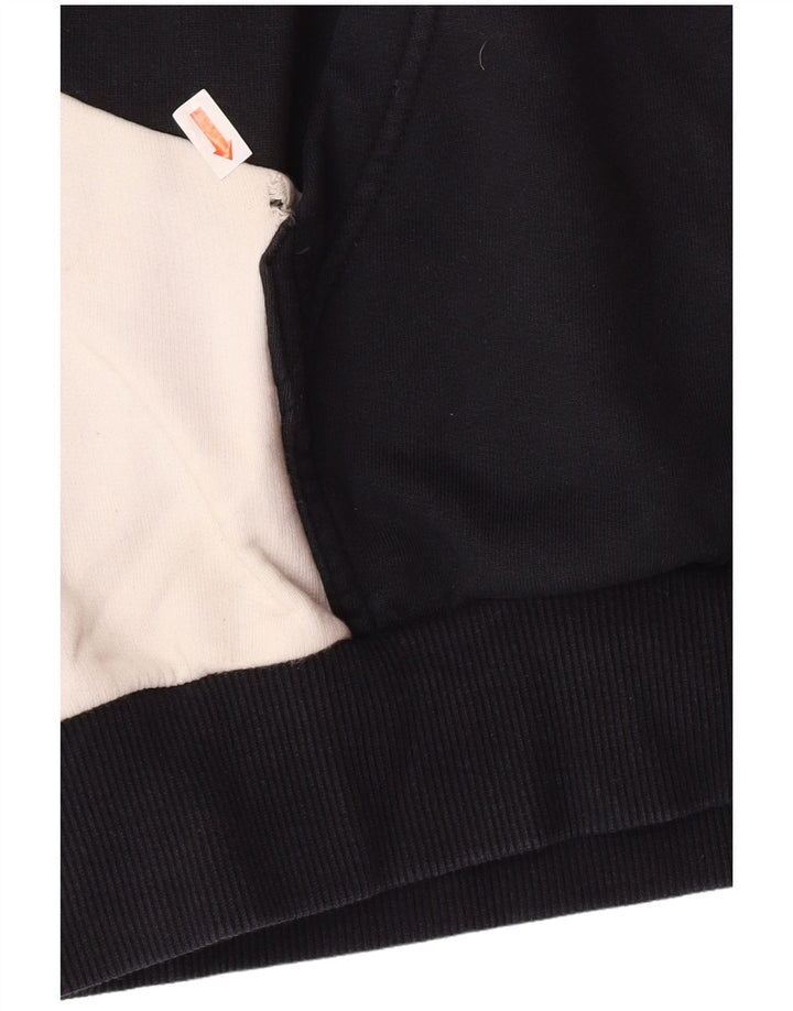 Мужской джемпер с капюшоном PUMA, большой черный, хлопок с цветными блоками