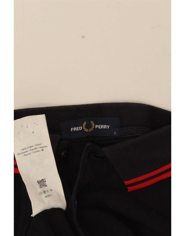 Мужская рубашка-поло Fred Perry, маленькая черная полоска из хлопка
