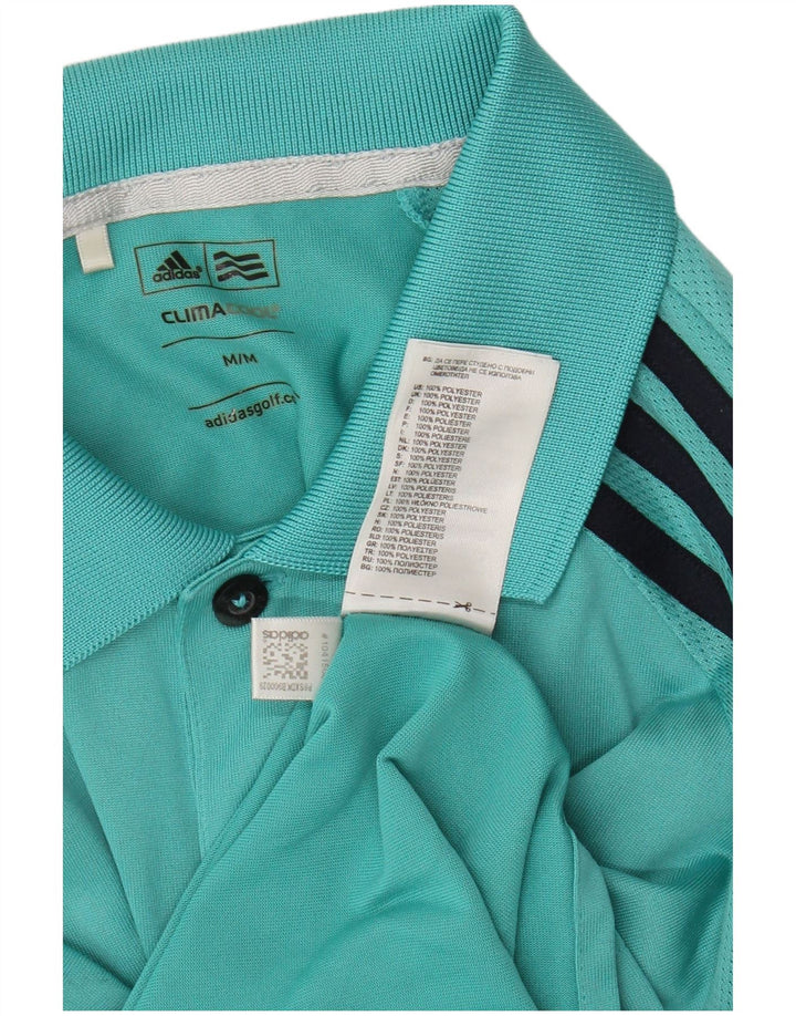 Мужская рубашка поло Adidas Climacool, средний бирюзовый полиэстер