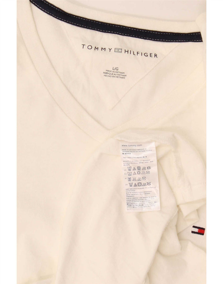 Мужская футболка Tommy Hilfiger, большой белый хлопок