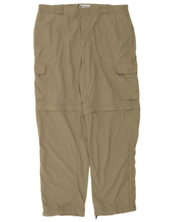 Мужские прямые брюки-карго Columbia XL W38 L33, хаки, нейлон