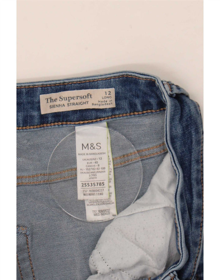 Женские прямые джинсы Sienna Marks & Spencer UK 12, средние W30 L31, синие