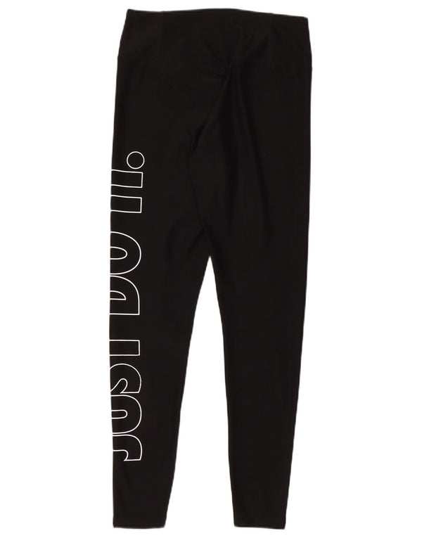 Женские леггинсы с рисунком Nike Dri Fit UK 10, маленькие черные, полиэстер